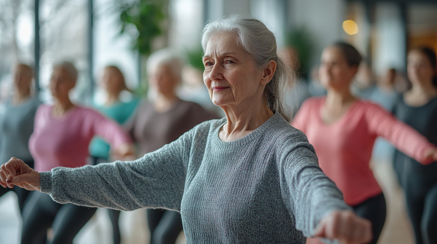Сімейні фітнес тренування для старших людей